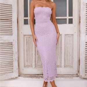 Lavender midi dress